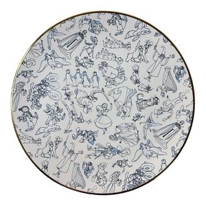 Disney Ink & Paint Character Sketch 10.5" Ceramic Plate Splash Mountain